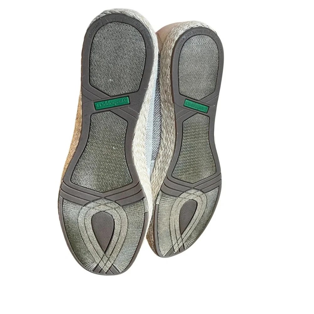 Grasshopper Ortholite Sz 11 Espadrilles Metallic Resortwear Preppy Old Money Tan